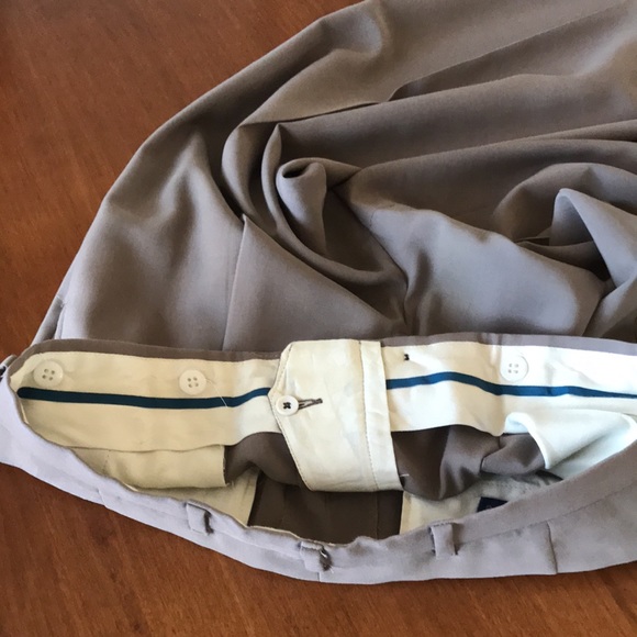 Jaymar-Ruby Vintage 34 x 30 men’s pants w buttons for suspenders, pleated front. - Picture 9 of 12